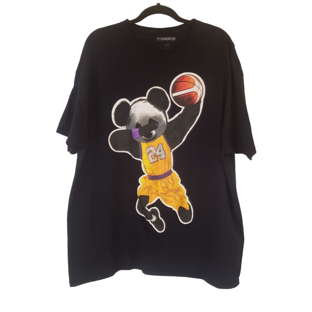 Hardten T-shirt Kobe panda size 2XL black‎ Laker